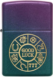 Zippo Lucky Symbols Iridescent 49399