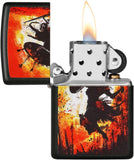 Zippo Warrior Sword and Shield Black Matte 49405
