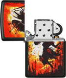Zippo Warrior Sword and Shield Black Matte 49405