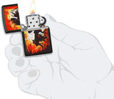 Zippo Warrior Sword and Shield Black Matte 49405