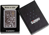 Zippo Egyptian Gods Design Street Chrome 49406