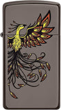 Zippo Phoenix Design Slim Black Ice 49407