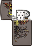 Zippo Phoenix Design Slim Black Ice 49407