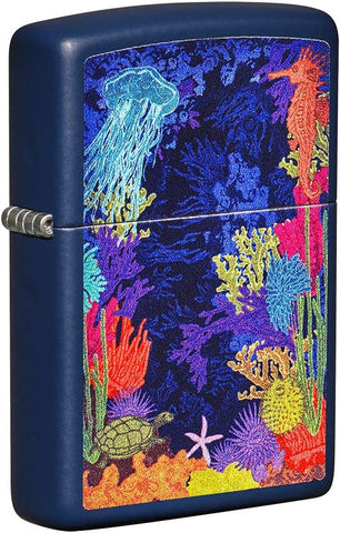 Zippo Sea Life Navy Matte 49409