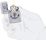 Zippo Anchor Fusion Design High Polish Chrome 49411