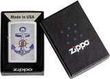 Zippo Anchor Fusion Design High Polish Chrome 49411