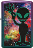 Zippo Alien Galaxy Design Iridescent Purple 49441