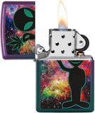 Zippo Alien Galaxy Design Iridescent Purple 49441
