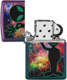 Zippo Alien Galaxy Design Iridescent Purple 49441