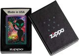 Zippo Alien Galaxy Design Iridescent Purple 49441
