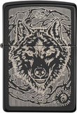 Zippo Anne Stokes Wolf High Polish Black 49443