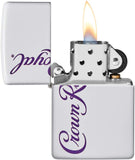 Zippo Crown Royal Logo White Matte 49459