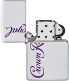 Zippo Crown Royal Logo White Matte 49459