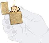 Zippo Tumbled Brass 49477