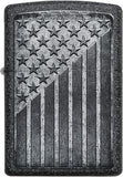 Zippo Stars and Stripes Design Iron Stone 49485