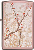 Zippo Eastern Design Cherry Blossom High Polish Rose Gold 49486