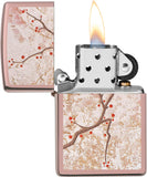Zippo Eastern Design Cherry Blossom High Polish Rose Gold 49486
