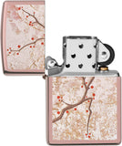 Zippo Eastern Design Cherry Blossom High Polish Rose Gold 49486