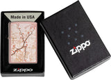 Zippo Eastern Design Cherry Blossom High Polish Rose Gold 49486