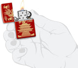 Zippo Eastern Design Metallic Red 49517