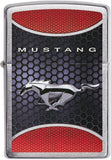 Zippo Ford Mustang Design Brushed Chrome 49519