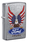 Zippo Ford Oval and American Bald Eagle Street Chrome 49521