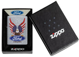 Zippo Ford Oval and American Bald Eagle Street Chrome 49521