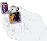 Zippo Playboy Rabbit Head Palm Tree Design Street Chrome 49523