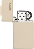 Zippo Slim Flat Sand Zippo Logo 49528ZL