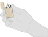 Zippo Slim Flat Sand Zippo Logo 49528ZL