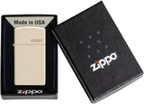 Zippo Slim Flat Sand Zippo Logo 49528ZL