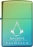 Zippo Assassin's Creed Valhalla Logo High Polish Teal 49530