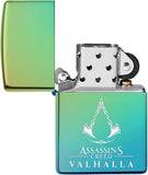 Zippo Assassin's Creed Valhalla Logo High Polish Teal 49530
