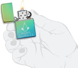 Zippo Assassin's Creed Valhalla Logo High Polish Teal 49530