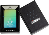 Zippo Assassin's Creed Valhalla Logo High Polish Teal 49530