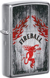Zippo Fireball Dragon and Flames Street Chrome 49542