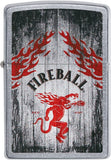 Zippo Fireball Dragon and Flames Street Chrome 49542