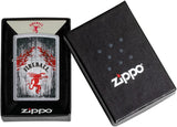Zippo Fireball Dragon and Flames Street Chrome 49542