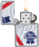 Zippo Pabst Blue Ribbon Street Chrome 49545