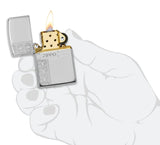 Zippo Sterling Silver Diamond Design deep-carved Armor 49551