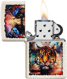 Zippo Psychedelic Tiger Design Mercury Glass 49579