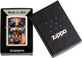 Zippo Psychedelic Tiger Design Mercury Glass 49579