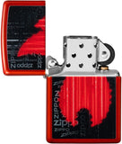 Zippo Flame Design Metallic Red 49584