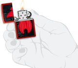 Zippo Flame Design Metallic Red 49584