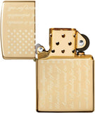 Zippo Pledge of Allegiance Design High Polish Brass 49585