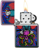 Zippo Eagle, Snake, Skull Design Iridescent 49600