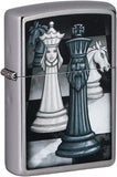 Zippo Chess Game Design Street Chrome 49601