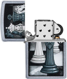 Zippo Chess Game Design Street Chrome 49601