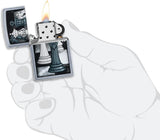 Zippo Chess Game Design Street Chrome 49601