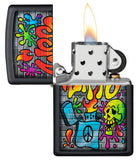 Zippo Street Art Design Black Matte 49605